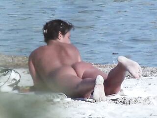 Uninhibited voyeur on Es Trenc beach