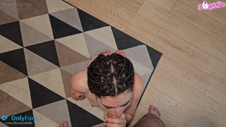 StripPoker: I lose my bet and I squirt and fill my face with cum.