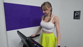 Gym POV - Trainer Fucks My Hairy Pussy After Workout