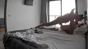young skinny babysitter sucks cock and is fucked in a hotel in all her holes and positions, while her pussy is being eaten she screams with pleasure when she feels the whole cock inside