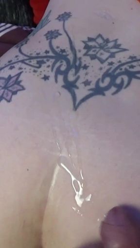 One Nice Cumshot on Your Wifes Ass