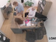 LOAN4K. Horny teen Mina K is showing off her natural sexy body to get a big loan