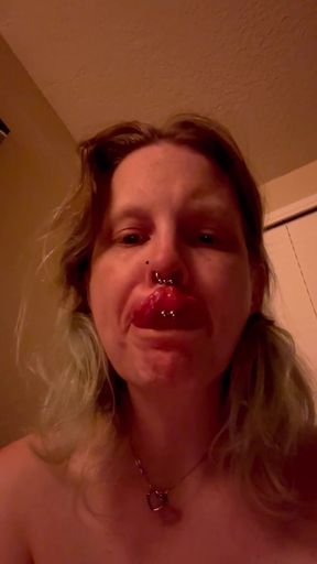 Teasing You All with My Long Pierced Tongue