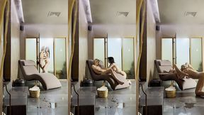 lesbian steaming room fun