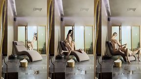 lesbian steaming room fun