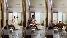 lesbian steaming room fun