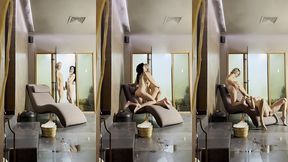 lesbian steaming room fun