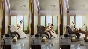 lesbian steaming room fun