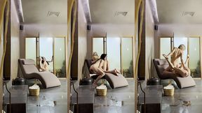 lesbian steaming room fun