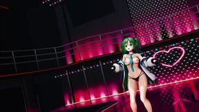 Blue Archive Yuuka Half Nude Dance Hentai Mmd 3D 2K Dark Green Hair Color Edit Smixix