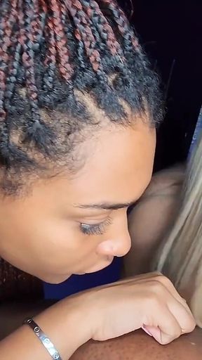 Addis Fouche & Take Turns Deep Throating Lupe's BBC Until He Cums