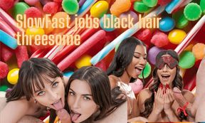 SlowFast Jobs Black Hair Threesome Ameena Green, Angel Windell, Chanel Camryn, Lana Smalls, Liz Jordan, Maya Woulfe, Xxlayna Marie