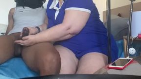 Handy GILF Deals with Lovers Cock with Oily Massage