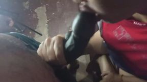 fucking a milf woman without a condom while her husband works