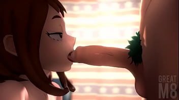 uraraka foreskin lick blowjob greatm8 480p