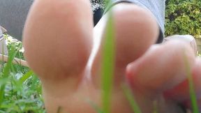 Giantess tramples you in a public garden 1080HD