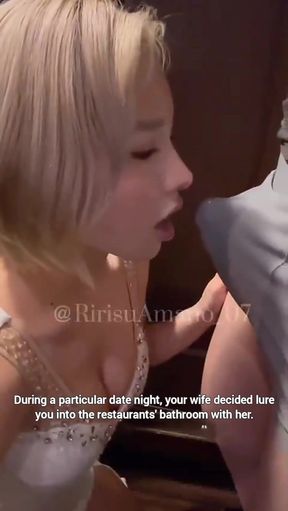 Naughty wife enjoys public exposure with her husband