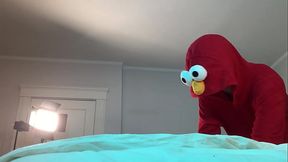 Elmo Fucks Trans in Chastity
