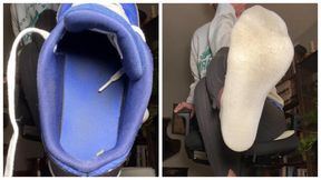 Dirty Sneakers &amp; Stinky Ankle Socks Non Nude Goddess Worship Humiliation