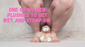 One of my new plushies to get wet and stomp on.