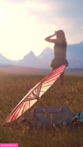 Mountains and a Woman. Full video only on JenySmith.net