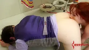 Bdsm Bondage Slut Spitroasted And Gives Dirty Rimjob In Fetish Threesome