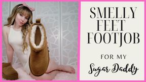 Smelly Footjob for My Sugar Step-Daddy