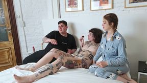 She Gets Turned on by Her Blonde Friend and Teaches Me How to Masturbate Her - Lushers