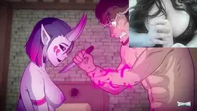 Ivy Seduces the Princess with Dark Longing in Fiery Demon Realm Encounter