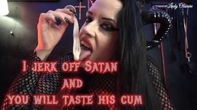 I JERK OFF SATAN AND YOU WILL TASTE HIS CUM (eng sub)