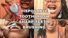 Disposable Toothbrush Sharp Teeth Brushing