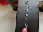 Big Cumshot Onto My Workout Bench