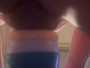 Fucking the masterbator with my small dick