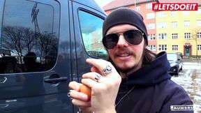 German Mom with Huge Tits Gets Fucked on a Bums Bus