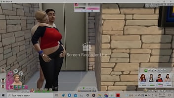 Thick booty wide hips Latina grinding on needy white boy