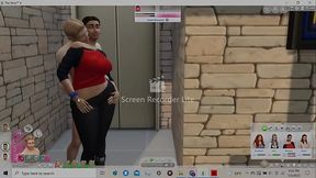 Thick booty wide hips Latina grinding on needy white boy