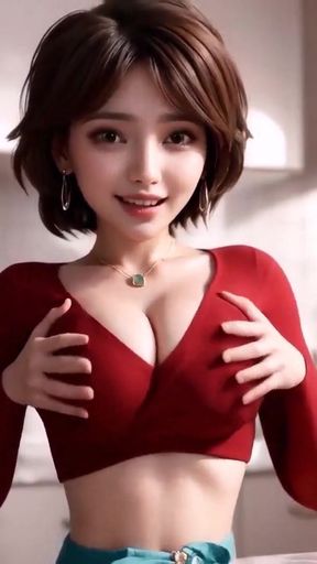 Epic moment from &quot;Big Hero 6 Aunt Cass cosplay Sensual Nipple Play and Passionate Kitchen POV Sex Uncensored Hentai AI&quot;