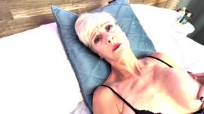 Foxxxy White-haired GILF Sucks and Rides Hard POV