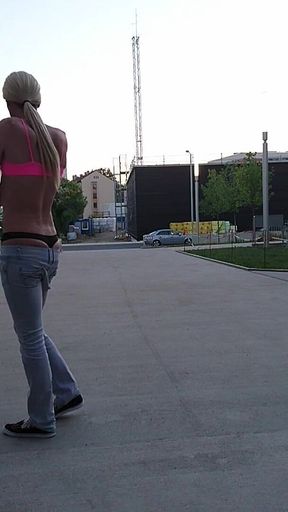 Sexy Trans in Public Morning