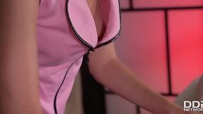 Intense Lesbian Scissor Action with Monique Woods and Emily Ross