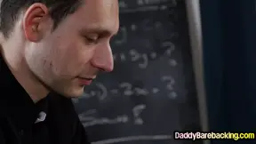 Gaydaddy priest bareback bangs his fav student in classroom