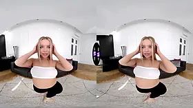 Nasty calibri thumbs her Wet Pussy after yoga session - teenmegaworld