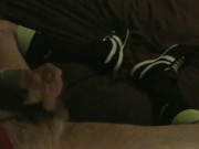 Jerking-Off in Soccer Socks & Sneakers