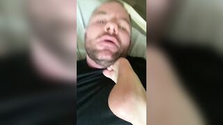 Choked by smelly foot
