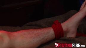 Big man Tyler Sweet squirms and writhes helplessly while being tormented