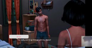 Stepsis Almost Made Us Caught! She Wanted to See My Cock While Stepmom Was Right There.