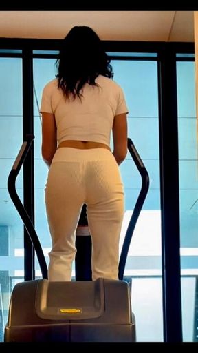 Gym tights POV JOI - She's fucking with you because you're pathetic and she's sadistic!