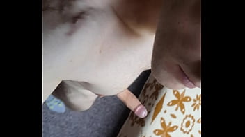 Selfie video of amateur big yummy blonde guy dick