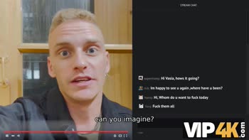 Blonde Bombshell Caught Live on Stream: Russian Teacher's Secret Moment