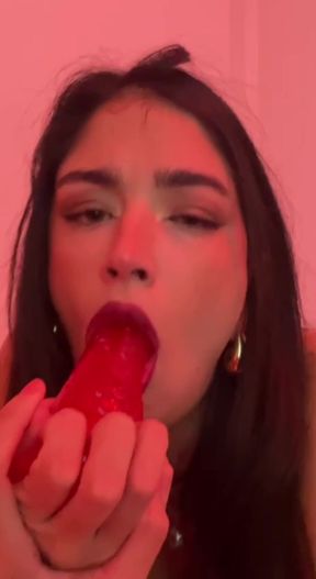 Deep Throat with My New Toy